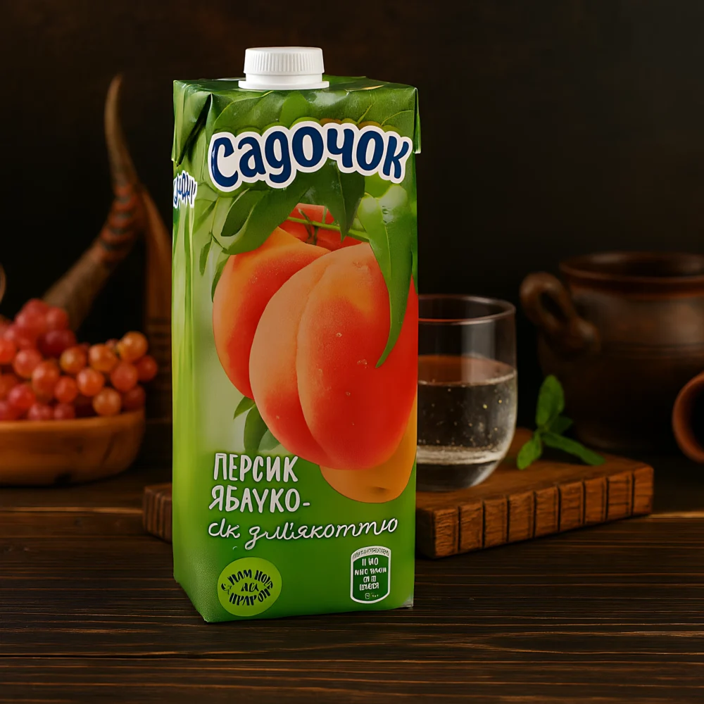 Сік персиково-яблучний