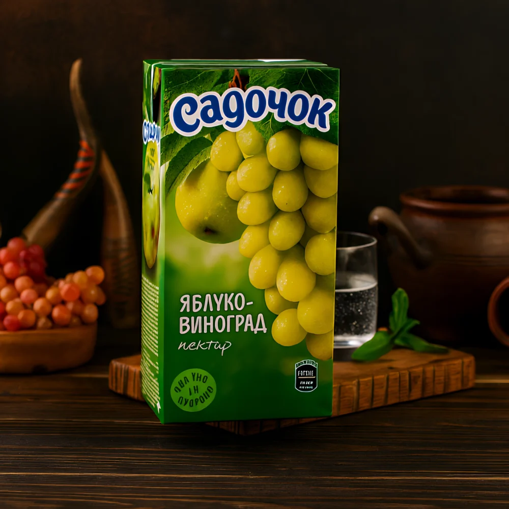 Сік яблучно-виноградний